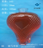 500ml工藝玻璃酒瓶