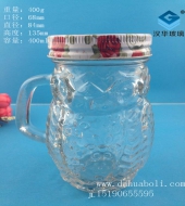400ml貓頭鷹玻璃梅森杯