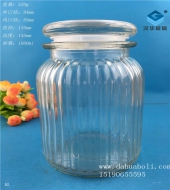 1000ml豎條玻璃儲(chǔ)物罐