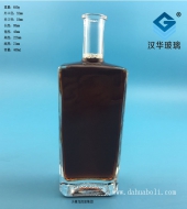 450ml長(zhǎng)方形玻璃酒瓶