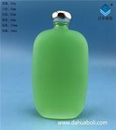 250ml長方形磨砂玻璃酒瓶