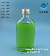 200ml長方形玻璃扁酒瓶